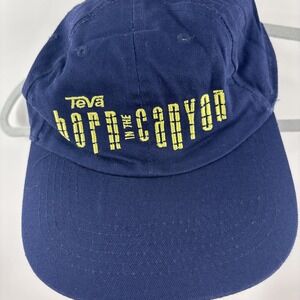 Teva Hat Cap Born in the Canyon Hiking Strapback Blue